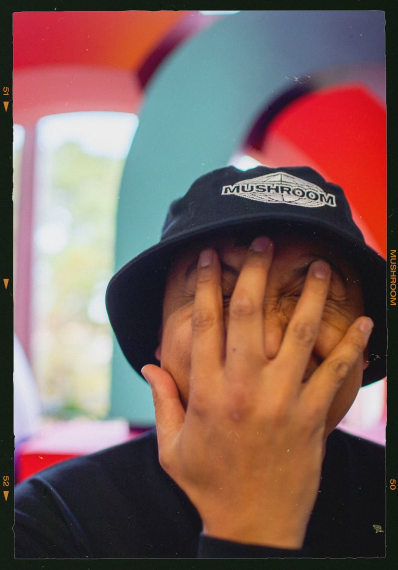 ‘90s Mushroom Black Bucket Hat by Mushroom