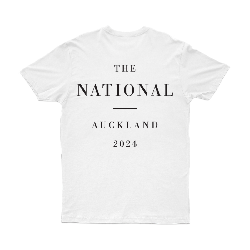 NO EVENT WHITE TSHIRT AUCKLAND by The National