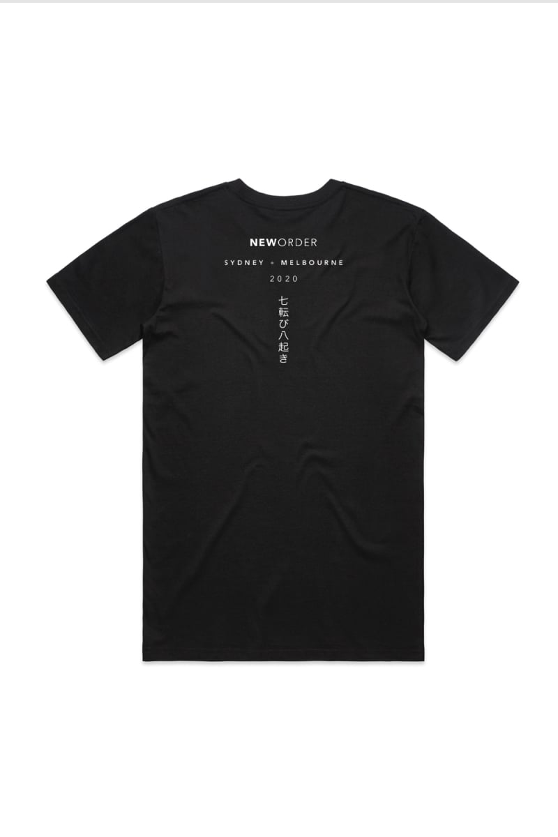 Japanese Black Tshirt by New Order