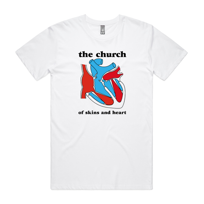 Of Skins White Tshirt by The Church