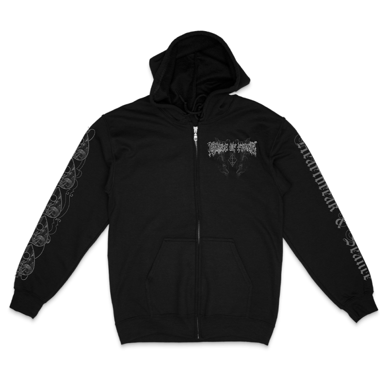 OUIJA BLACK ZIP-HOODIE by Cradle Of Filth