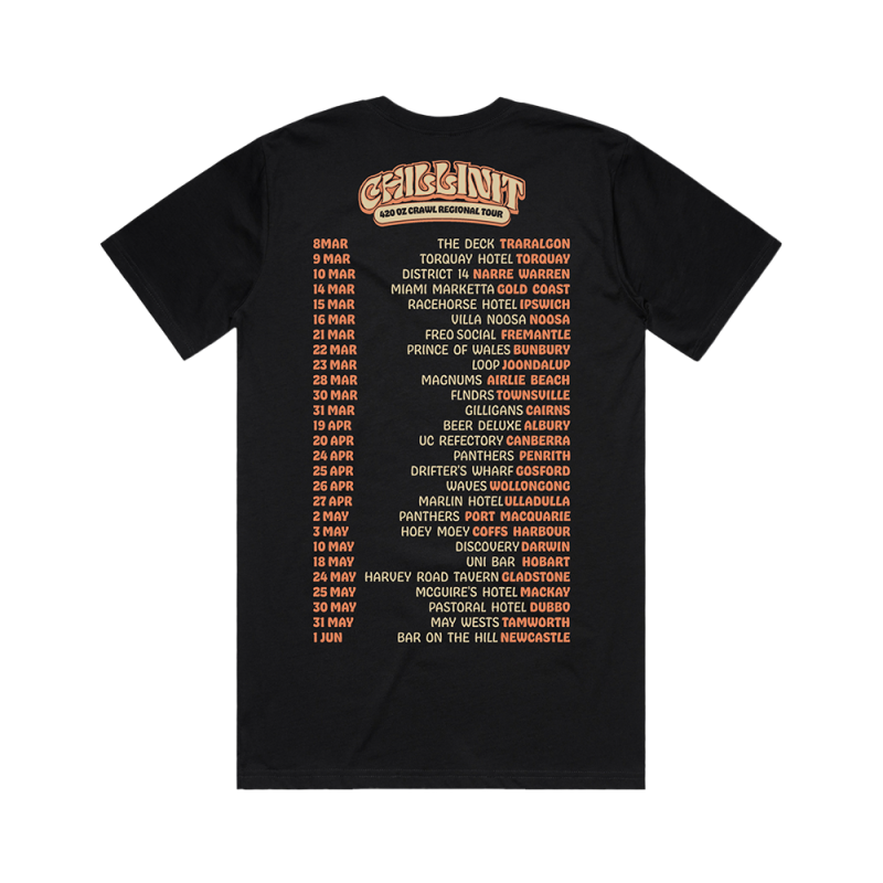 OZ CRAWL TOUR BLACK TSHIRT by ChillinIt