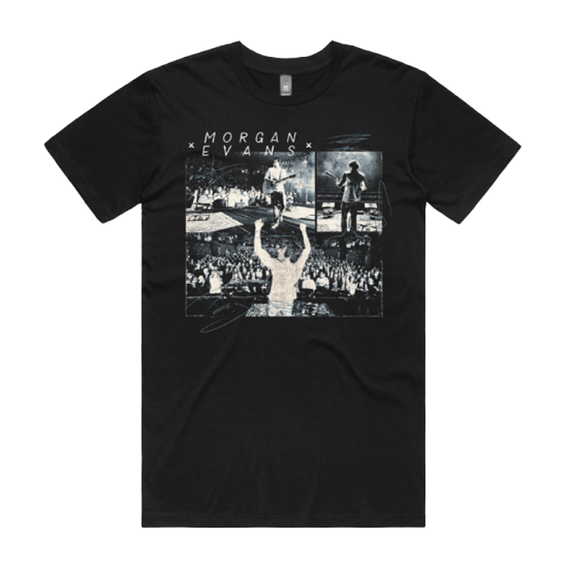 Photo Tour 2024 Black Tshirt by Morgan Evans