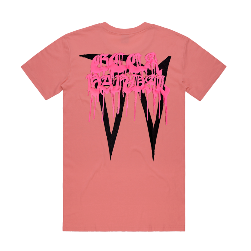 Pocket Logo Pink Tshirt by Ecca Vandal