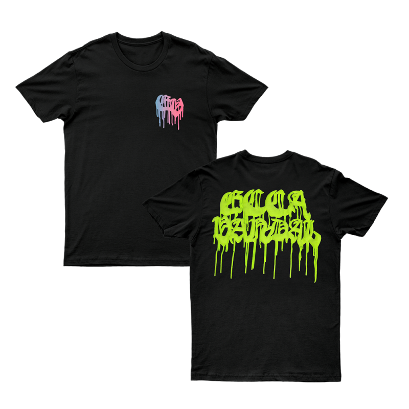 Pocket Logo Black Tshirt by Ecca Vandal