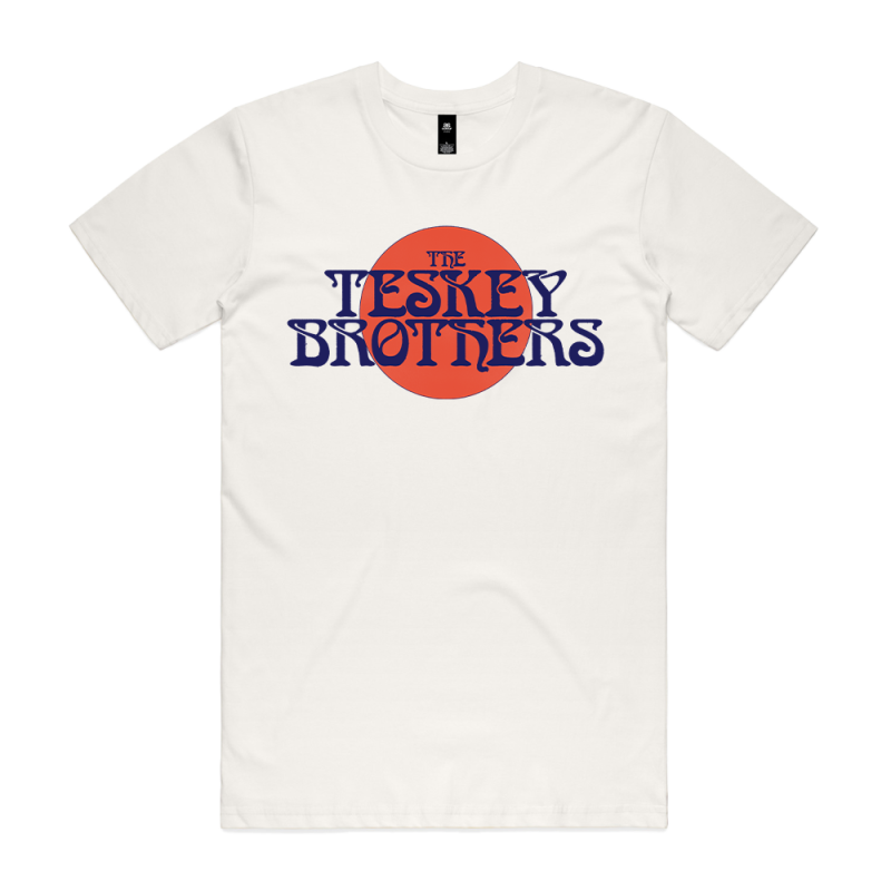 Red Circle Natural Tshirt by The Teskey Brothers