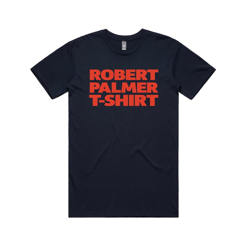 James Reyne – Robert Palmer Navy T-shirt tee by Reckless Records