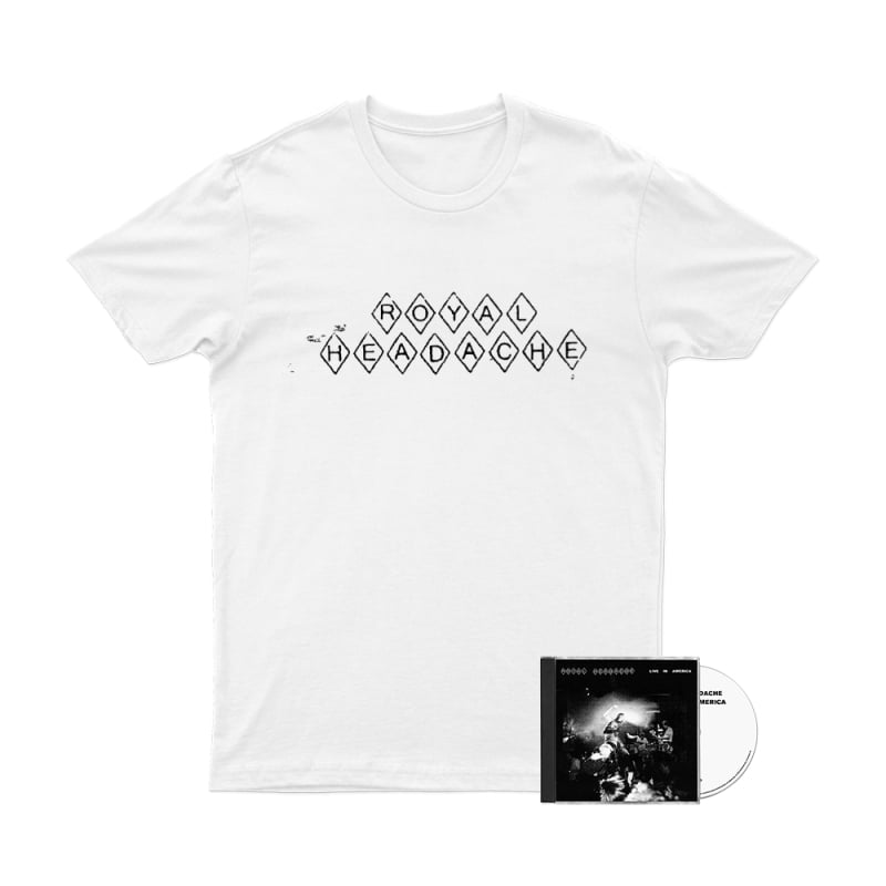 Live In America CD + White Tshirt by Royal Headache