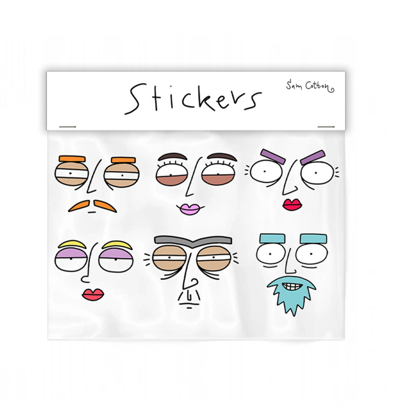 Ani-Mates Large Sticker Pack (A4) by Sam Cotton