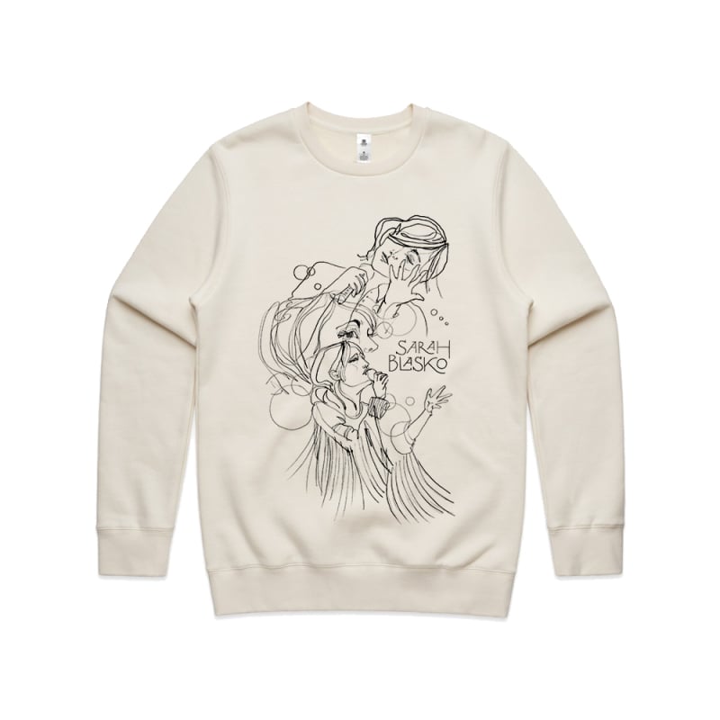 Line Drawing Ecru Sweater by Sarah Blasko