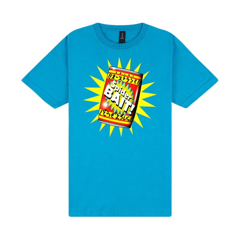 SODA CAN SAPPHIRE BLUE TSHIRT by Spiderbait