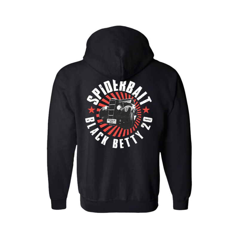 TOUR BLACK ZIP HOOD by Spiderbait