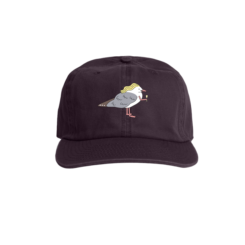 Champagne Seagull Plum Cap by Sam Cotton