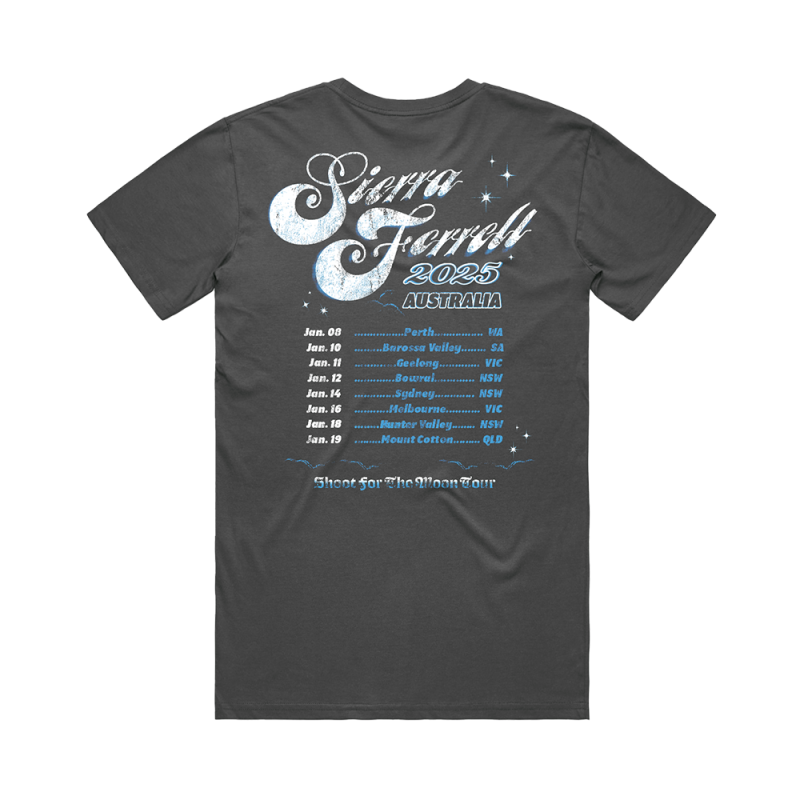 SHOOT4MOON TOUR CHARCOAL TSHIRT by Sierra Ferrell