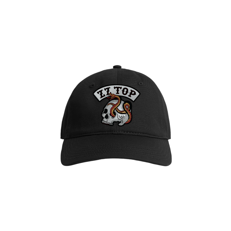 BLACK PATCH FIVE PANEL CAP by ZZ Top