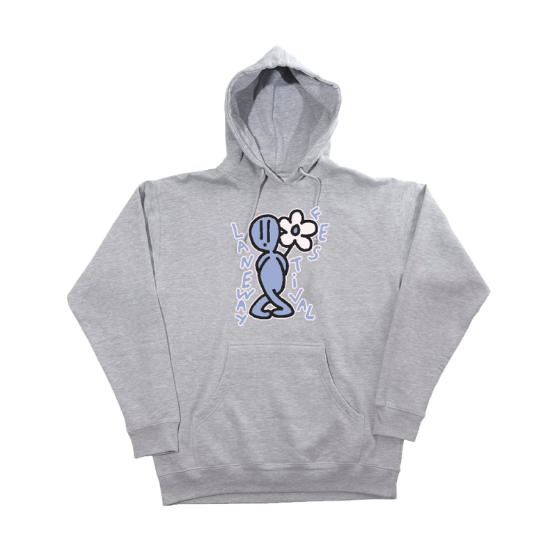 2024 SHY ALIEN GREY PULLOVER HOOD by Laneway Festival