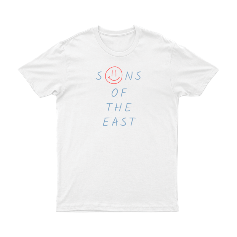 Smiley White Tshirt by Sons Of The East