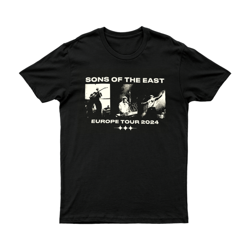 Europe 2024 Black Tour Tshirt by Sons Of The East