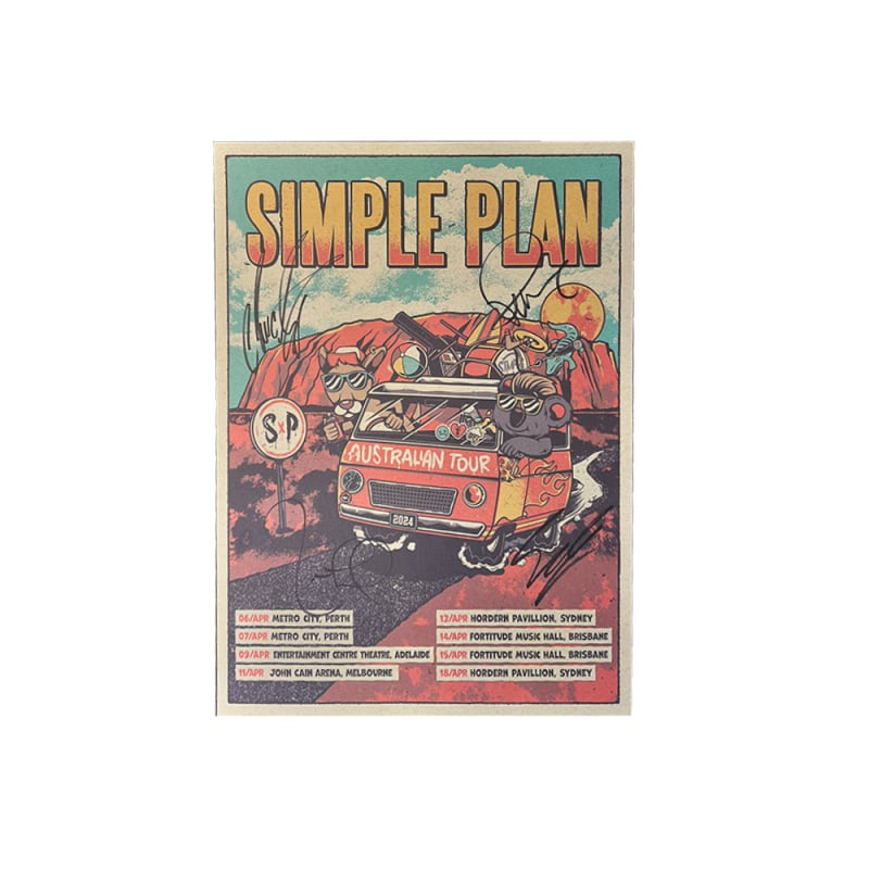 POSTER 2024 SIGNED LIMITED by Simple Plan