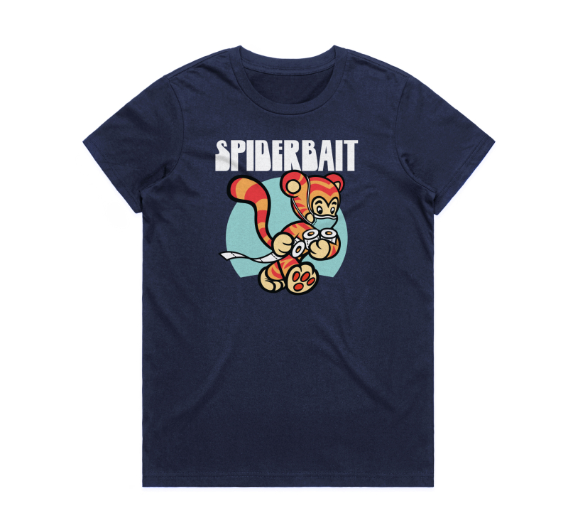 Covid Navy Tiger Ladies Tshirt by Spiderbait