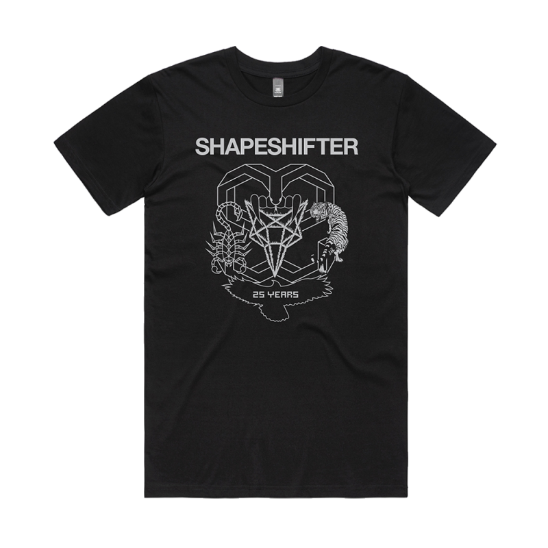 "25" BLACK TSHIRT by Shapeshifter