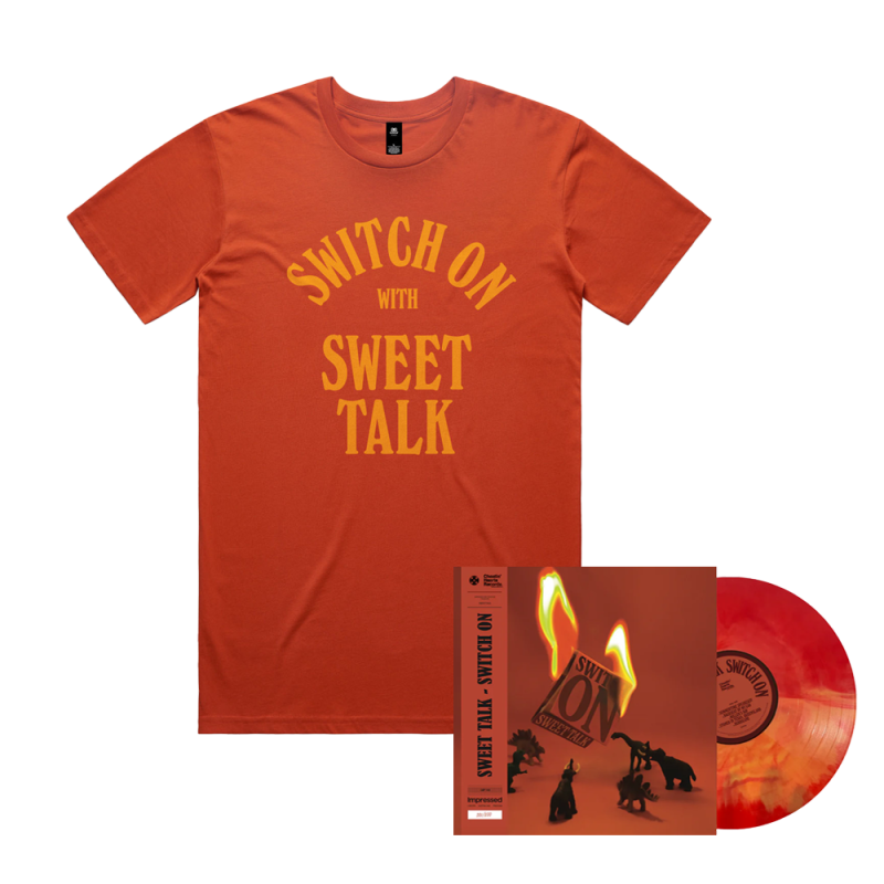 Switch On - Yellow and Orange Vinyl 1LP + Autumn Album Tshirt by SWEET TALK