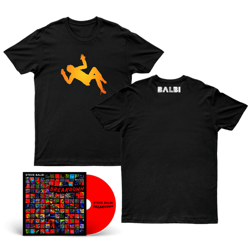 Breakdown CD + Tshirt + Free Limited Edition Black Rainbow CD by Steve Balbi