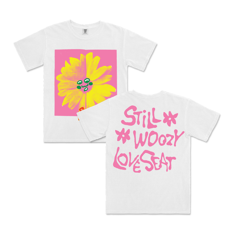 Flower Face Off White Tshirt by Still Woozy