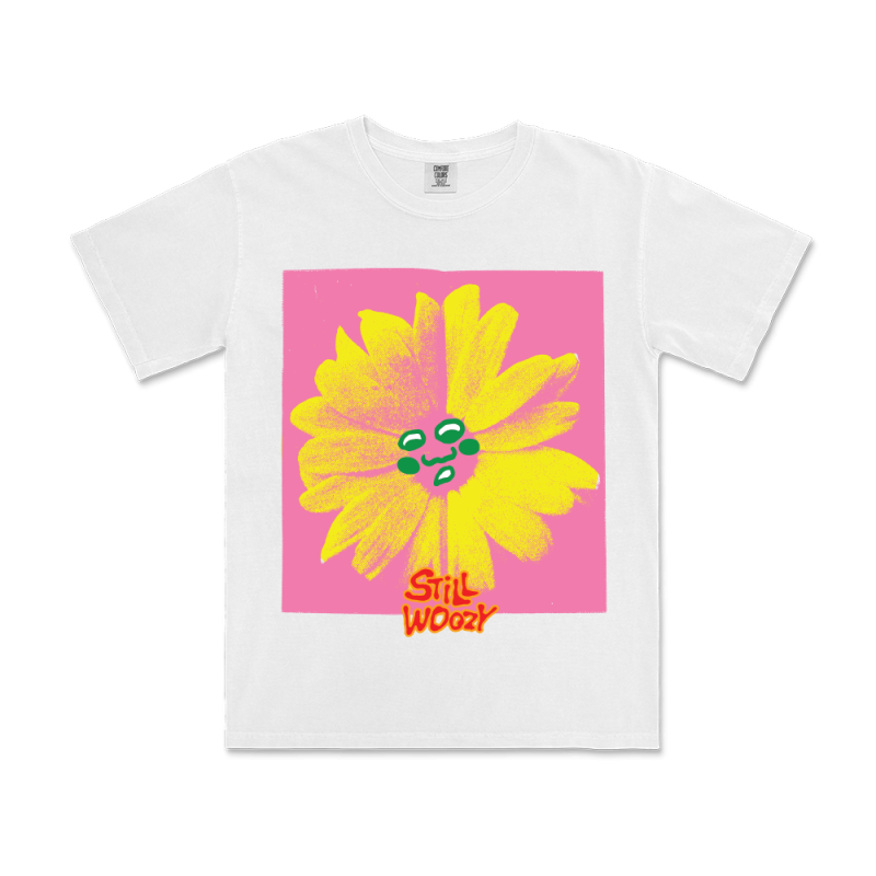 Flower Face Off White Tshirt by Still Woozy