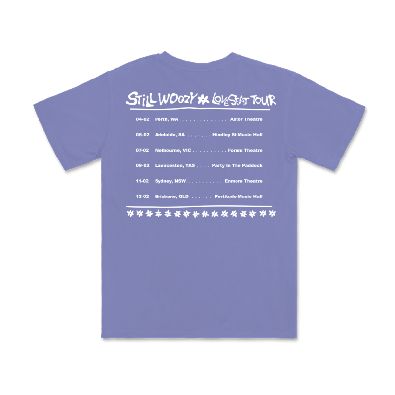 Loveseat Violet Tour Tshirt by Still Woozy