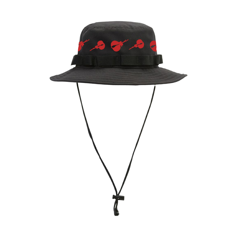 Stingray Black/Red Boonie Hat by King Stingray