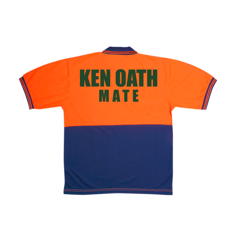 Ken Oath Mate Hi-Vis Polo Shirt by Swag On The Beat