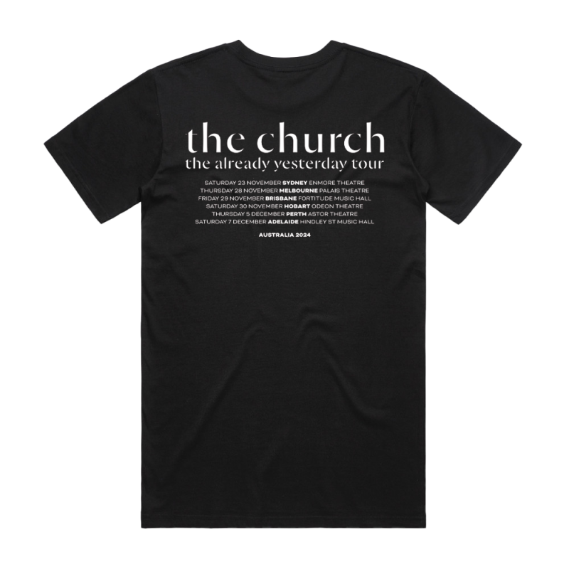 Tay Tour Black Tshirt by The Church