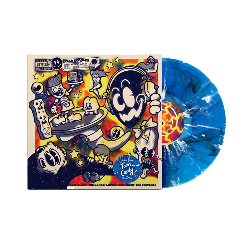 The Dancefloor at the End of the Universe - Galaxy Splatter 1LP Vinyl by Tom Cardy