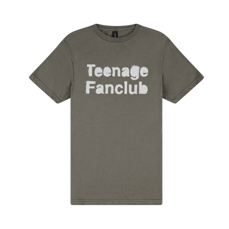 Spray Logo Charcoal Tshirt by Teenage Fan Club