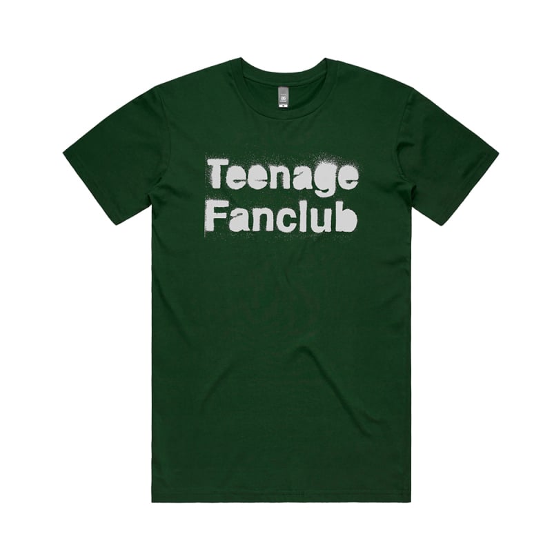 Spray Logo Green Tshirt by Teenage Fan Club