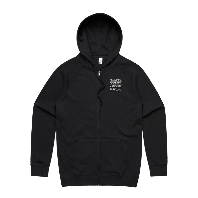 The Deluge Album Black Zip-Hoodie by Fanning Dempsey National Park