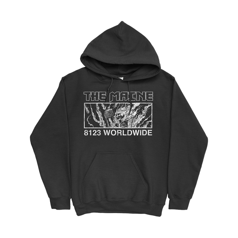 8123 WORDWIDE BLACK HOODIE by The Maine