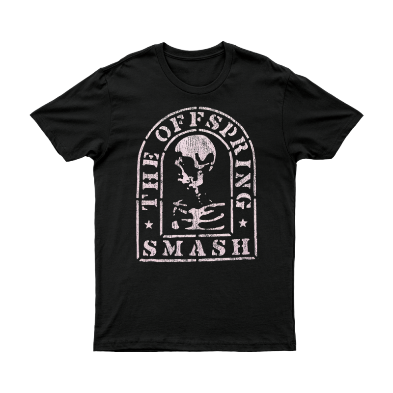 Stencil Smash Black Tshirt by The Offspring