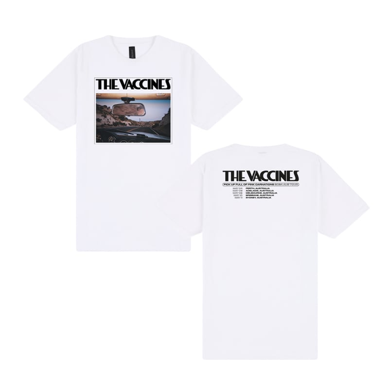 AUSTRALIAN TOUR WHITE TSHIRT by The Vaccines