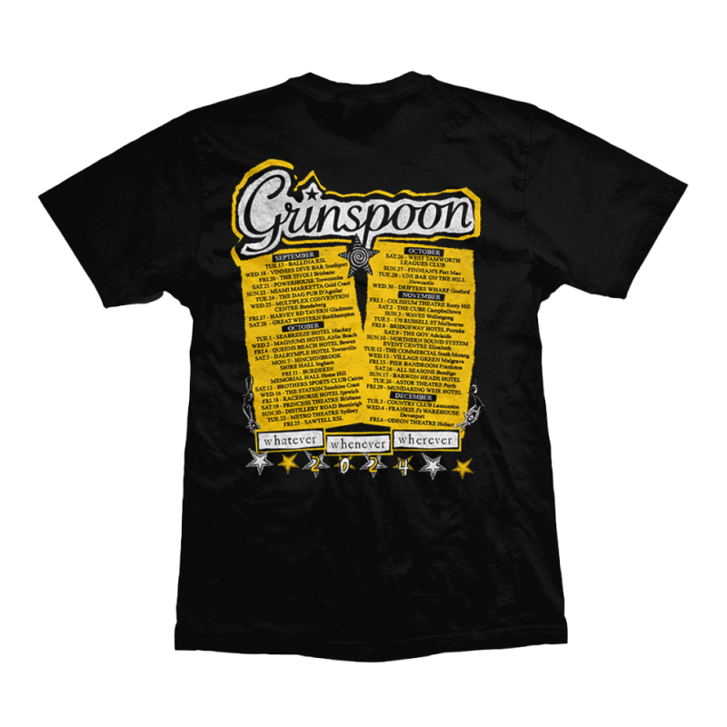 2024 Collage Tour Dateback by Grinspoon