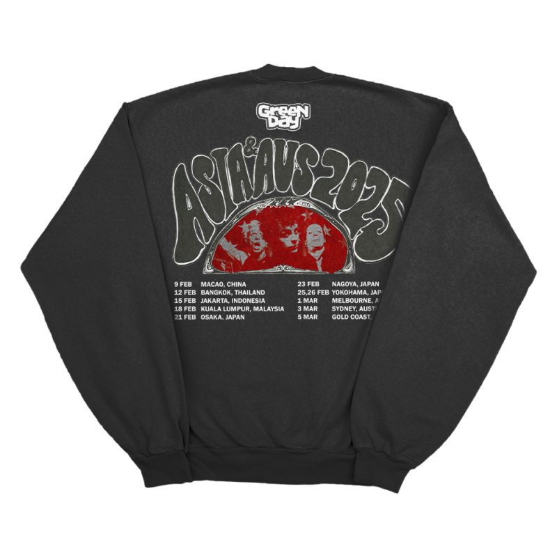 Tour Dateback Black Sweater by Green Day