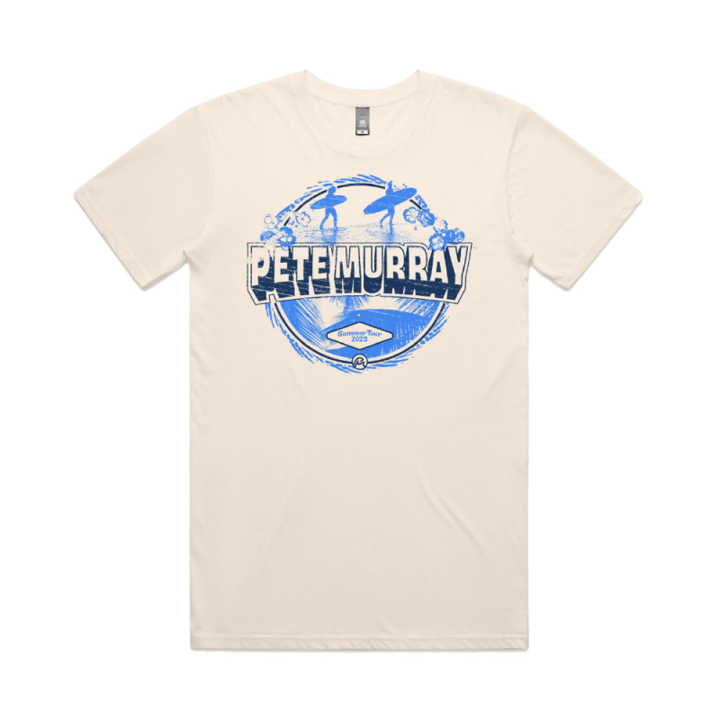 Summer Tour 2025 Natural Tshirt by Pete Murray