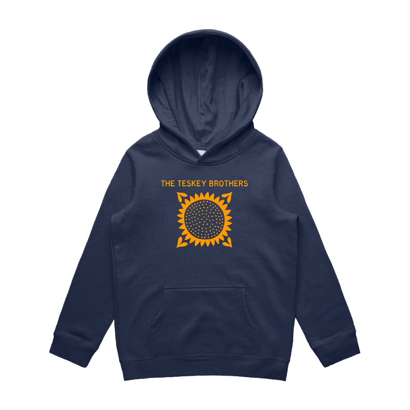 SUNFLOWER MIDNIGHT BLUE KIDS HOOD by The Teskey Brothers
