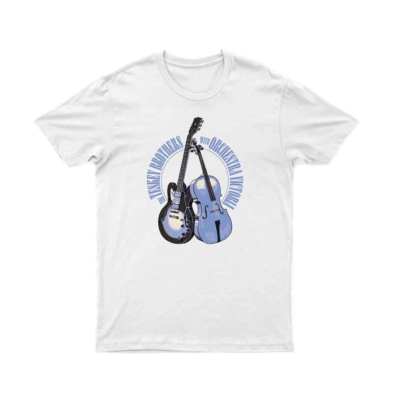 Orchestra Unisex White Tshirt by The Teskey Brothers