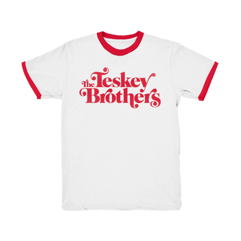 Red Logo White/Red Ringer Tshirt by The Teskey Brothers