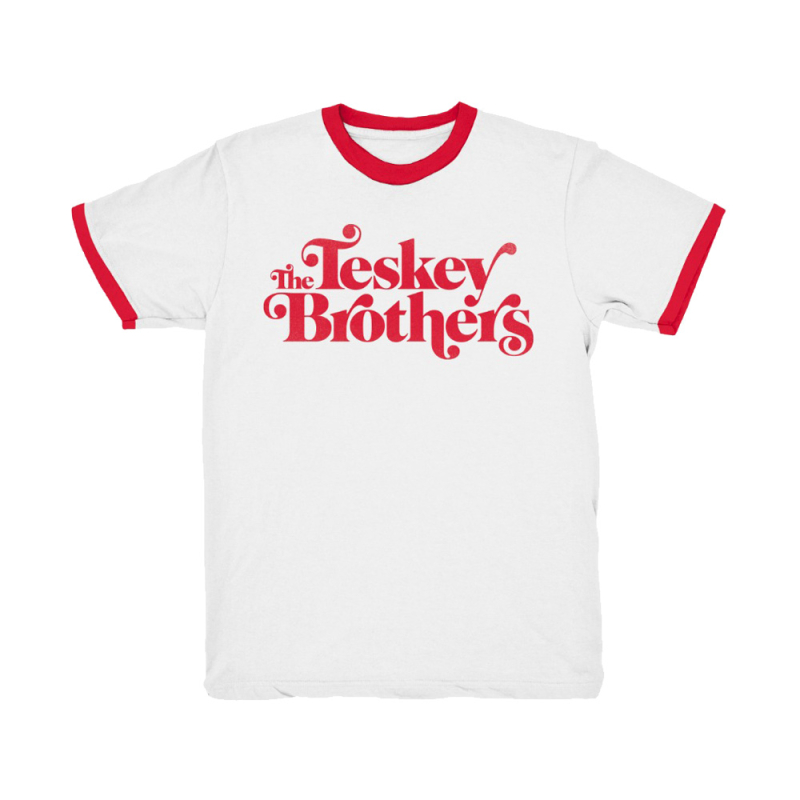 Red Logo White/Red Ringer Tshirt by The Teskey Brothers