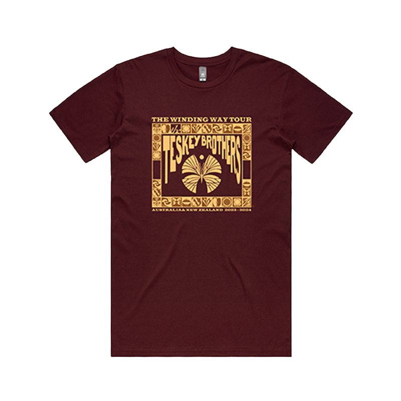 BURGUNDY TOUR T-SHIRT by The Teskey Brothers