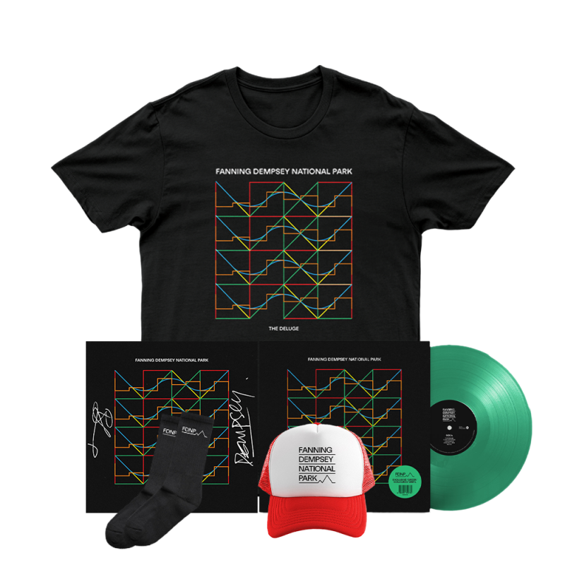 The Deluge Green Vinyl + Merch Bundle by Fanning Dempsey National Park