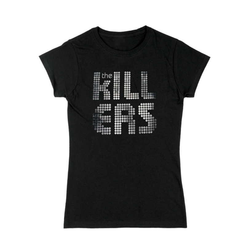 Distressed Shirt Logo Black Girls Tshirt by The Killers